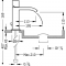 Змішувач для раковини з донним клапаном Tres Cuadro 00611002D
