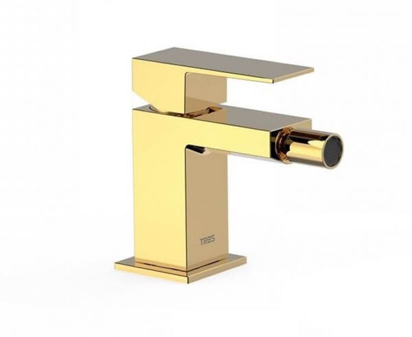 Змішувач для біде Tres Cuadro colors одноважільний золото 00612001OR