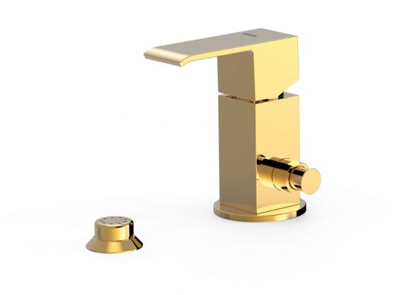 Змішувач для біде Tres Cuadro Tres одноважільний з невеликою душовою лійкою 00613001OR