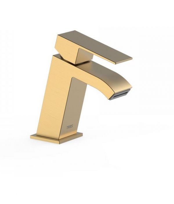 Змішувач для раковини Tres Cuadro colors одноважільний матове золото 00620101OM