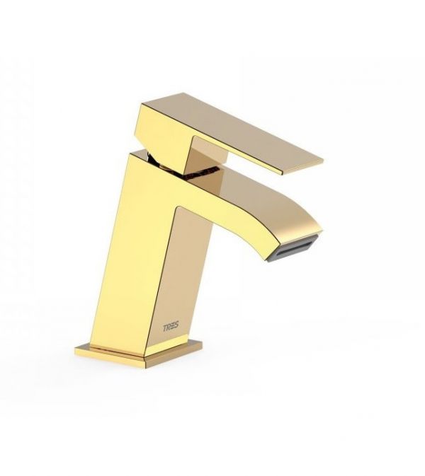 Змішувач для раковини Tres Cuadro colors одноважільний золото 00620101OR