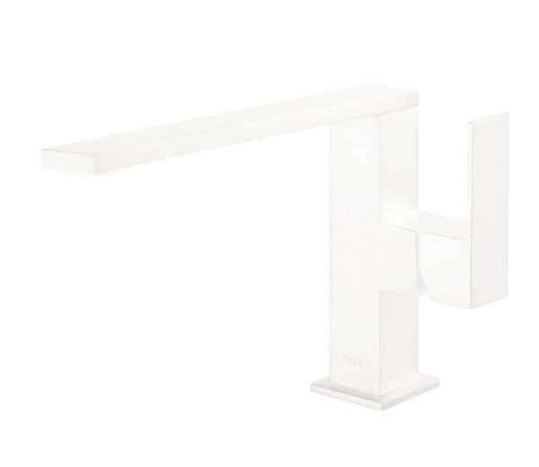 Змішувач для раковини Tres Cuadro colors одноважільний білий матовий 00620501BM