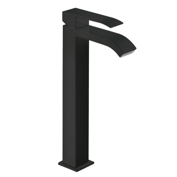 Одноважільний змішувач для умивальника з каскадним виливом 00681001NM