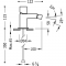 Змішувач для біде з донним клапаном Tres Cuadro 00712001D