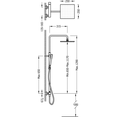 Душова система Tres Cuadro 00719701