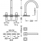 Змішувач для раковини Tres Cuadro 00810502