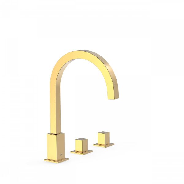 Дворучний змішувач на борт ванни Tres Cuadro Exclusive 00810503OR