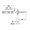 Двовентильний настінний змішувач для раковини 180 мм Tres Cuadro 00815301OR