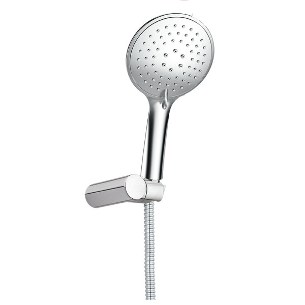 Ручний душ з тримачем та душовим шлангом Adjustable Support Kit + Enter hand-shower Basic 05040064 колір хром