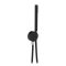 Ручний душ із шлангом та кріпленням inCool wall outlet kit + Tube hand-shower 05040092 колір чорний