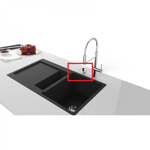 Дозатор рідкого мила GRB Cocinas латунь/ABS-пластик хром/прозорий 05090004