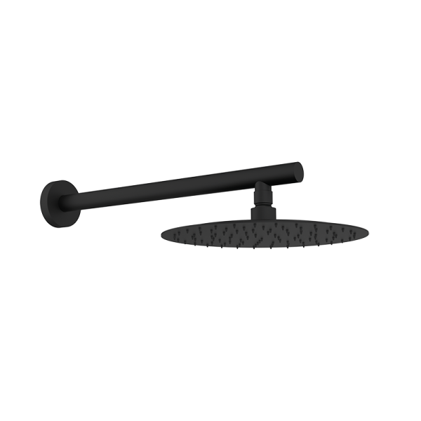 Тонка душова лійка з кронштейном Hydro Slim showerhead + Stick arm 05251222 колір чорний