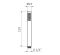 Ручний душ із шлангом та кріпленням Hydro Adjustable Support Kit + Tube hand-shower 05581133 нержавіюча сталь