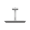 Квадратна душова лійка з кронштейном Square Slim 250 showerhead + Square Ceiling arm 05646611 колір білий