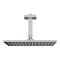 Квадратна душова лійка з кронштейном Square Inox 300 showerhead + Square Ceiling arm 05746700 колір хром