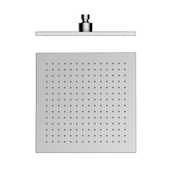 Квадратна душова лійка Hydro Square Inox showerhead 058153 нержавіюча сталь. Гідромасажна лінія