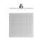 Квадратна душова лійка Hydro Square ABS showerhead 058207 хром. Гідромасажна лінія