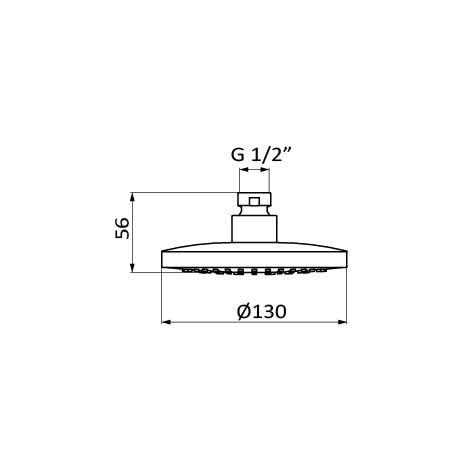 Душова лійка Hydro Harry showerhead 058264 хром. Гідромасажна лінія