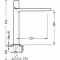 Одноважільний змішувач для раковини 355 мм Tres Max 06120306