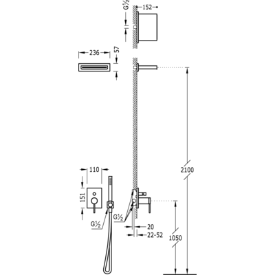 Душова система Tres Mono-Term 06218006