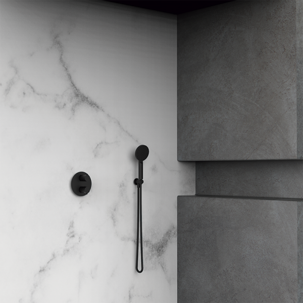 TIME термостатичний душовий набір 1 вихід чорний 07047014