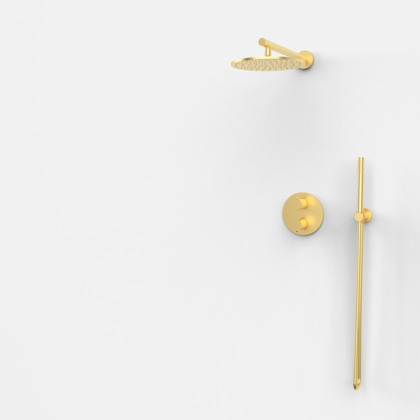 Душовий комплект з термостатом GRB Time EterNice Brushed Gold 07047588