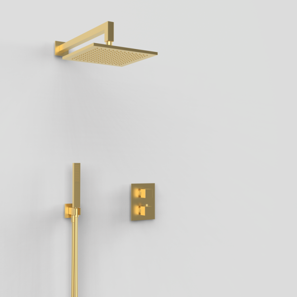 Душовий комплект із термостатом GRB Kala PVD EterNice Brushed Gold 07060588