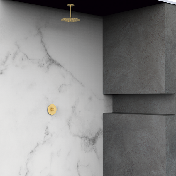 Одноважільний душовий набір GRB AURA, 1 вихід, матове золото 07075008