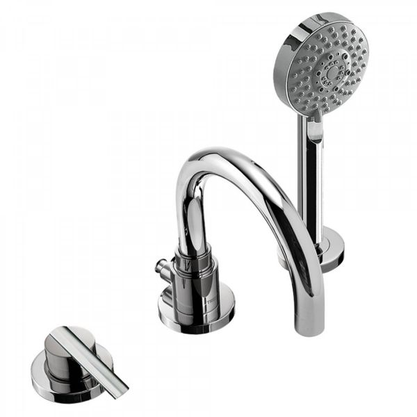 Одноважільний змішувач для борту ванни Знімний душ із гідромасажем 100 мм. (5 режимів) LEX-TRES 08115001