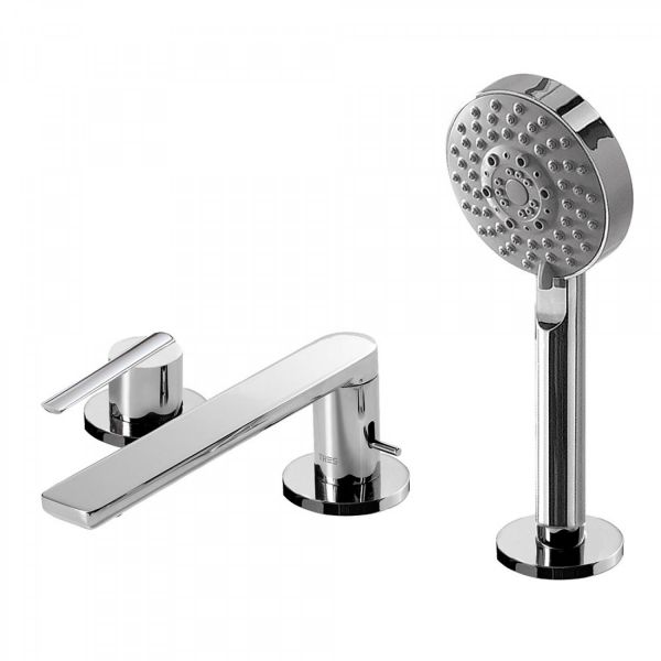 Одноважільний змішувач для борту ванни Знімний душ із гідромасажем 100 мм. (5 режимів) LEX-TRES 08116104