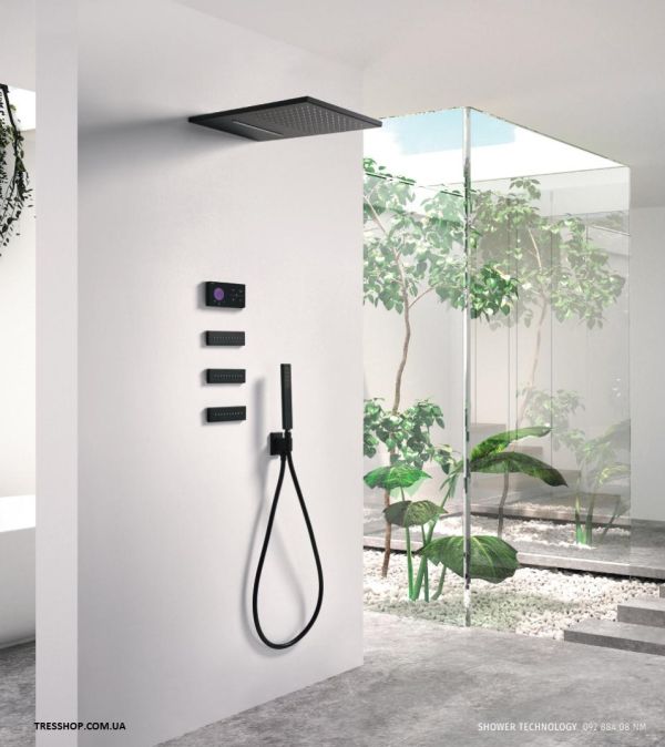 Електронний комплект для душу з термостатом Shower Technology Blue Edition 09288408NM