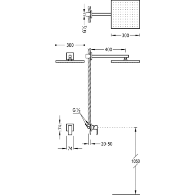 Душова система Tres Cuadro 106377