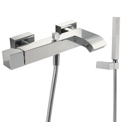 Змішувач для ванни та душу з каскадним виливом Tres Cuadro 10717002