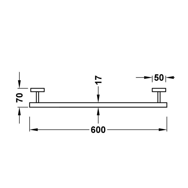 Тримач для рушників Tres Cuadro-Tres 10723603NM