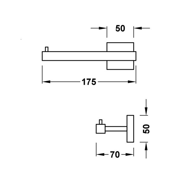 Тримач туалетного паперу Tres Cuadro 10723606AC
