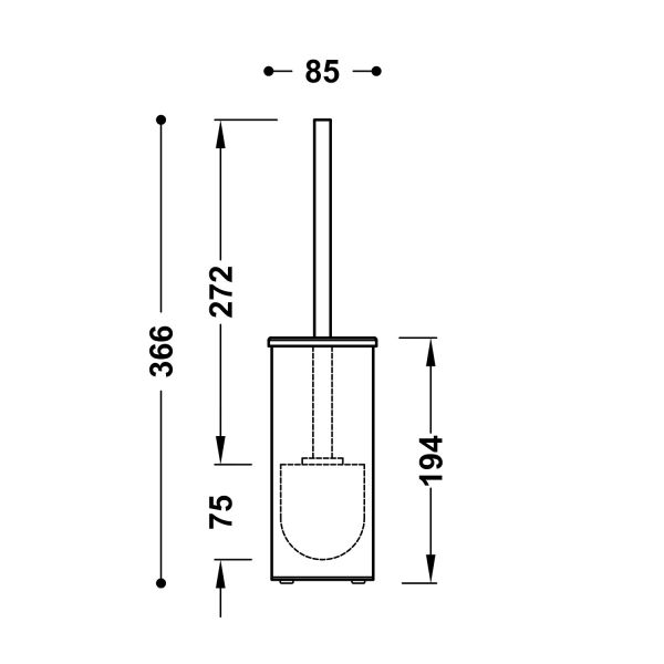 Йоржик для унітазу Tres 10733605