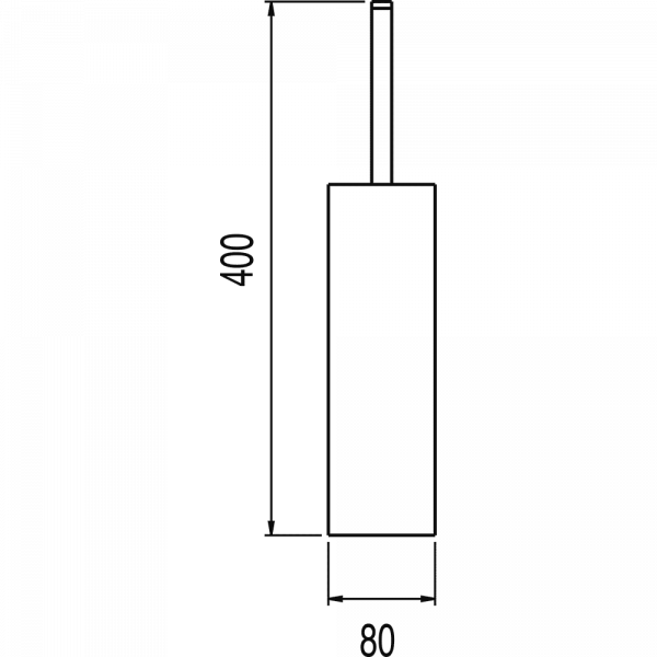 Щітка для унітазу підлогова керамічна 10763623
