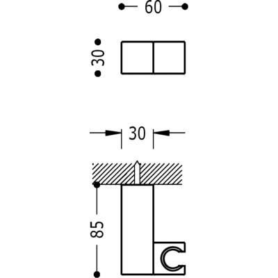 Тримач для душу Tres 107839