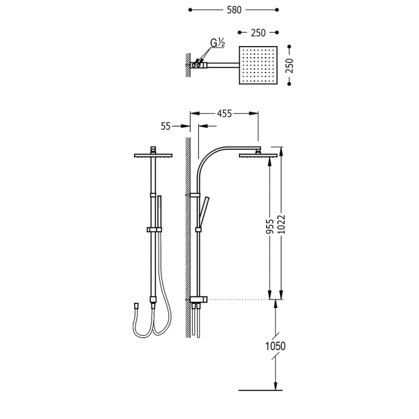 Душова система антивапняна 107926