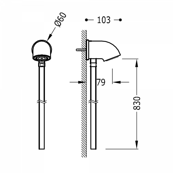 Сенсорний змішувач розпилювач + трубка TEMPOTRES 11216150