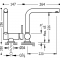Змішувач для кухні НАКЛОНЯЮЧИЙ Tres 130335