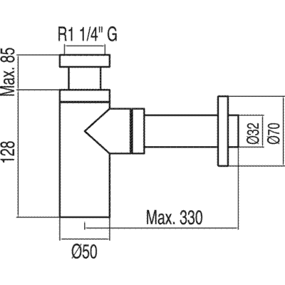 Сифон для раковини Tres 13463410