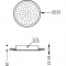 Стельовий душ Tres Showers (D 332мм) 134715