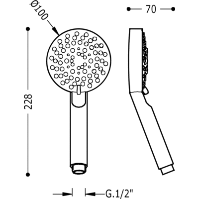 Лійка ручного душу Tres Lex 134748