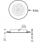 Верхній стельовий душ Tres Showers (D 380мм) 134940