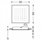 Верхній душ INOX стельовий Антивапняний 380x380 мм 134944OR