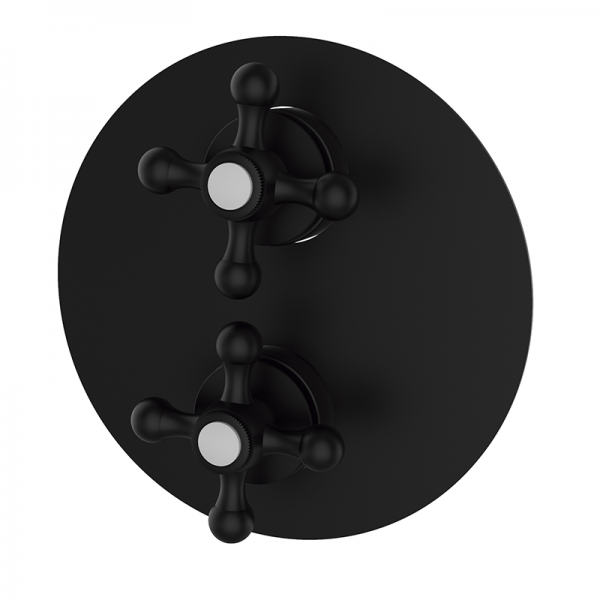 Змішувач для душу GRB Clasica прихованого монтажу термостатичний чорний 146120