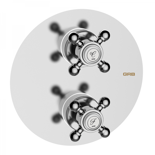 Змішувач для душу GRB Clasica прихованого монтажу термостатичний хром 146190