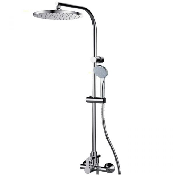 Душова система EcoPrime 15465400XL виготовлена із пластику в кольорі хром
