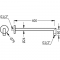 Кронштейн для душу, 400 мм, 16118740